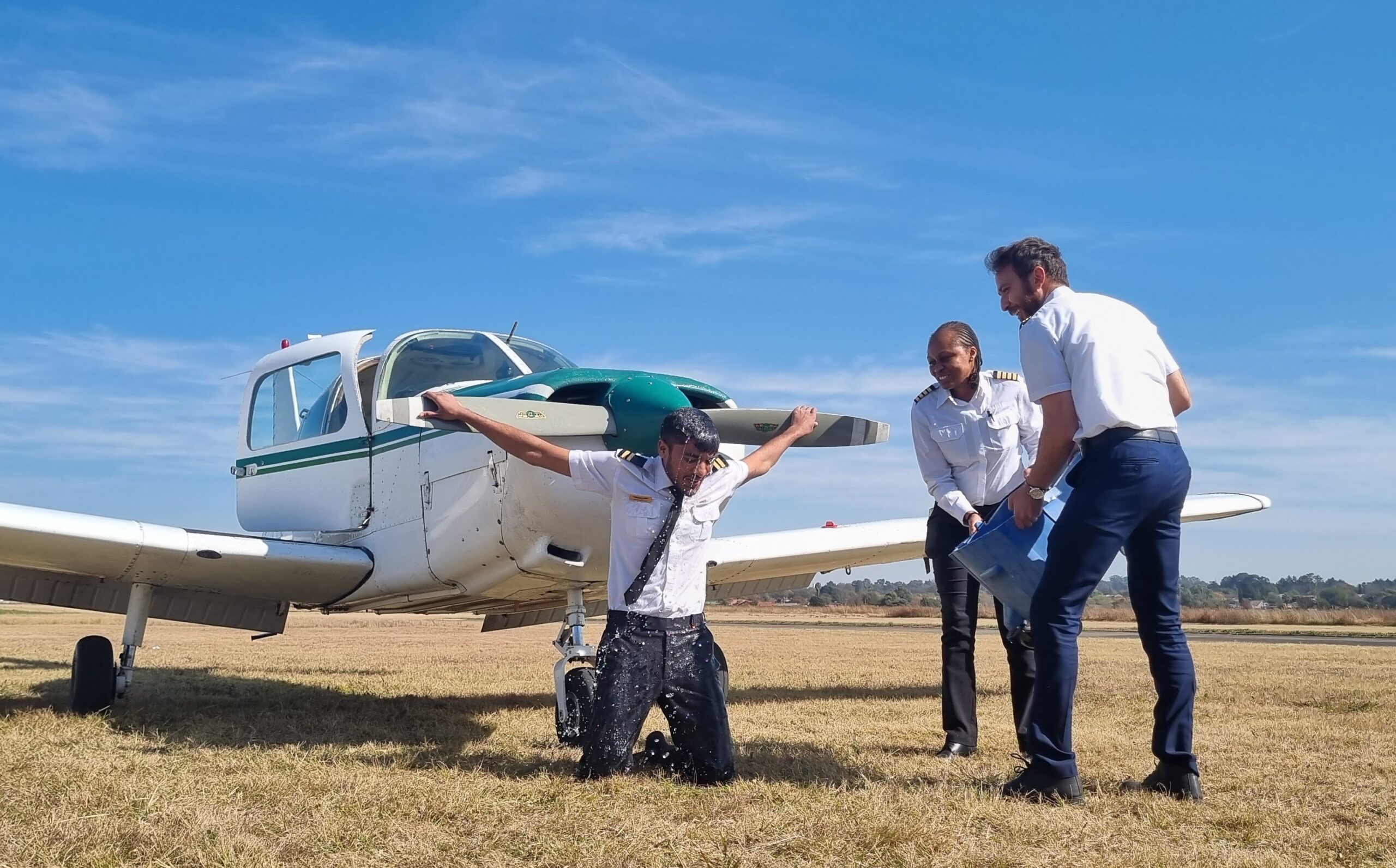 Simulated flight session
