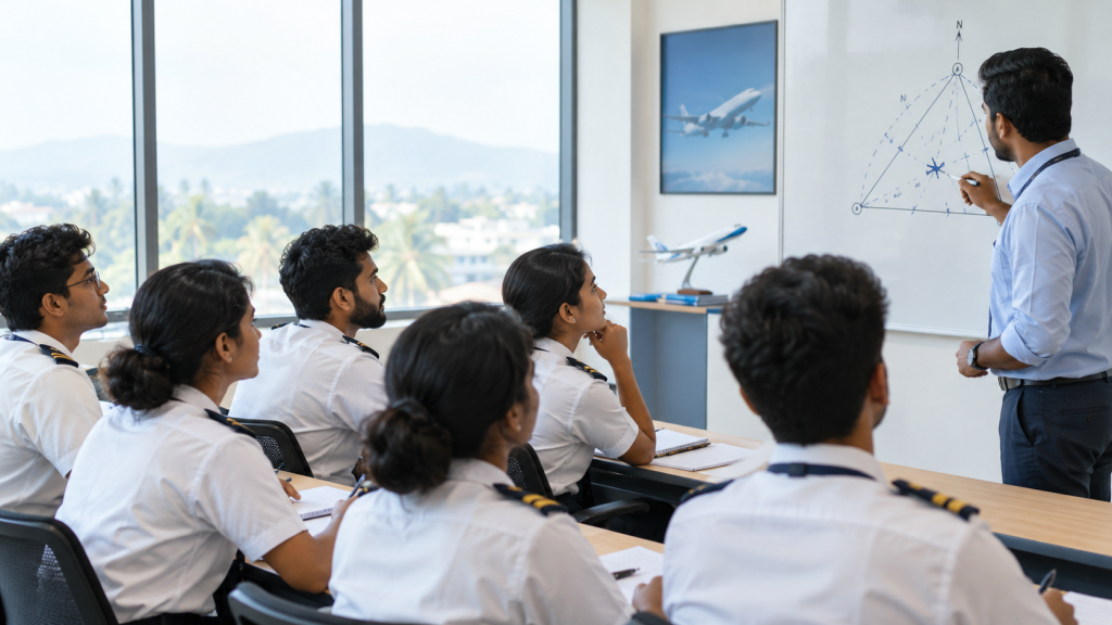 DGCA ground school class in Calicut